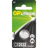 Lithiová knoflíková baterie GP CR2032, 1 ks v blistru