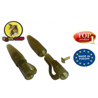 Lead clip with Tail Rubber Extra Carp - 10ks - 3830